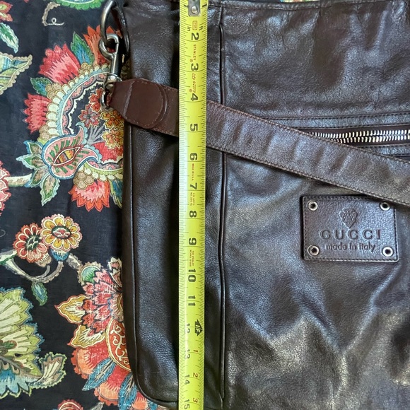Gucci Dark Brown Leather Crossbody Bag - Picture 4 of 13